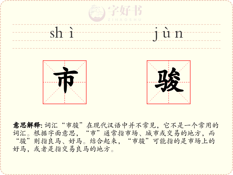 市骏
