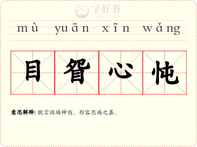 目眢心忳