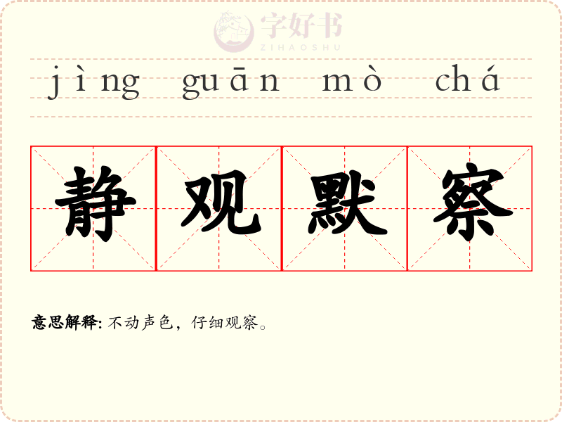 静观默察