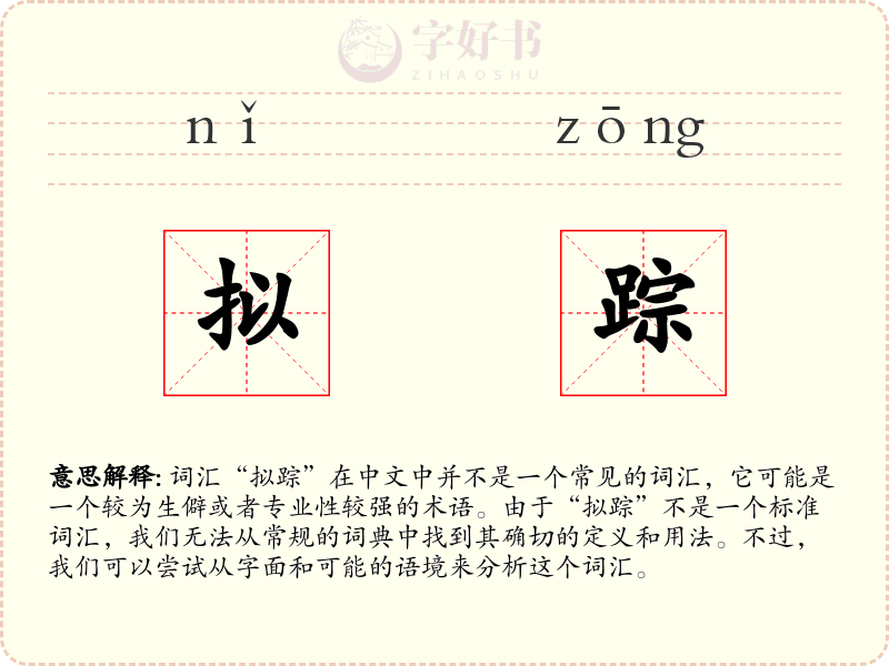 拟踪