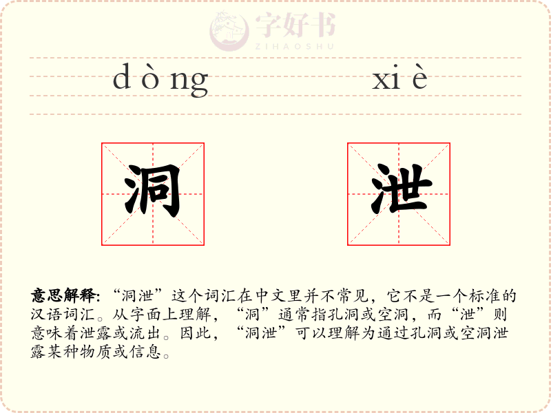 洞泄