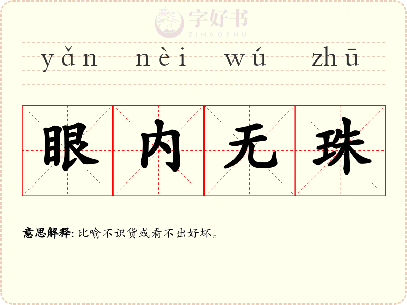 眼内无珠