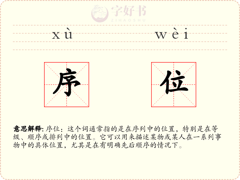 序位
