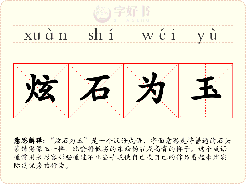 炫石为玉