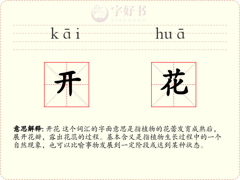 开花