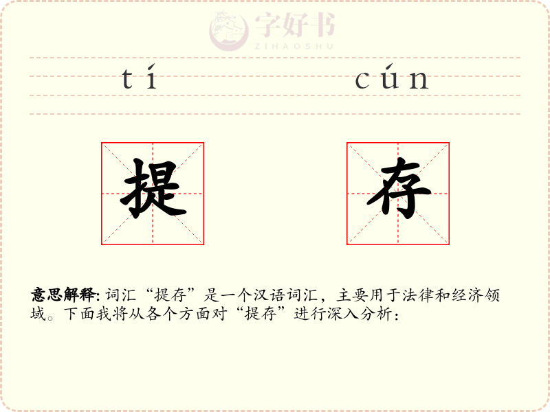 提存