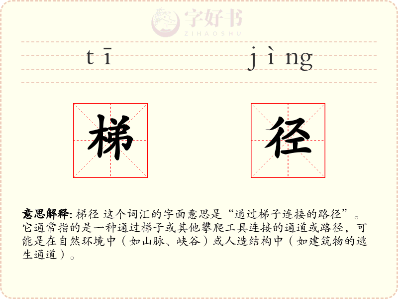 梯径