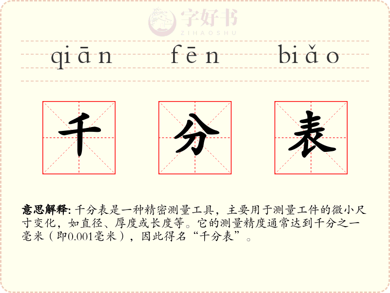 千分表