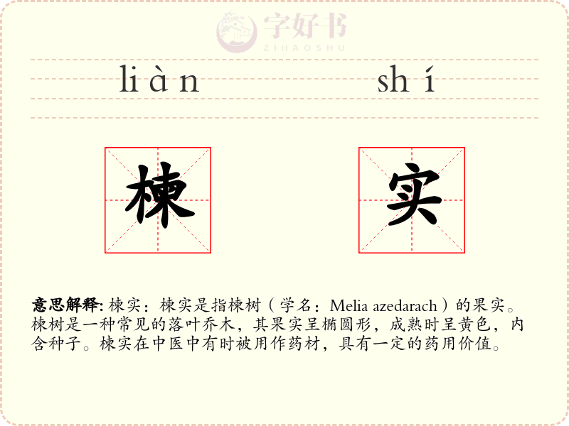 楝实