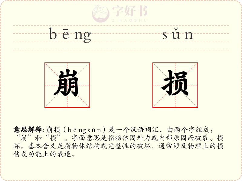 崩损
