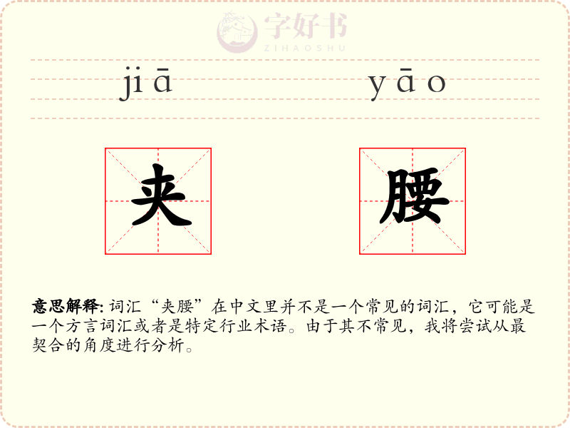 夹腰