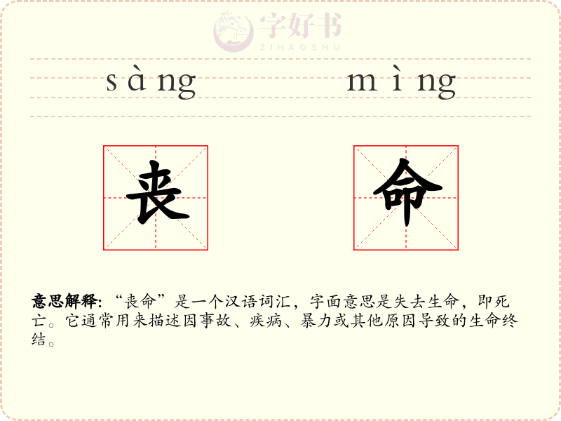 丧命