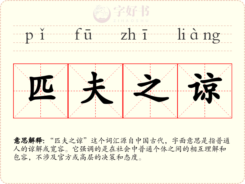 匹夫之谅