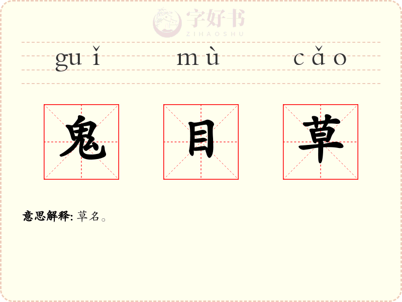 鬼目草