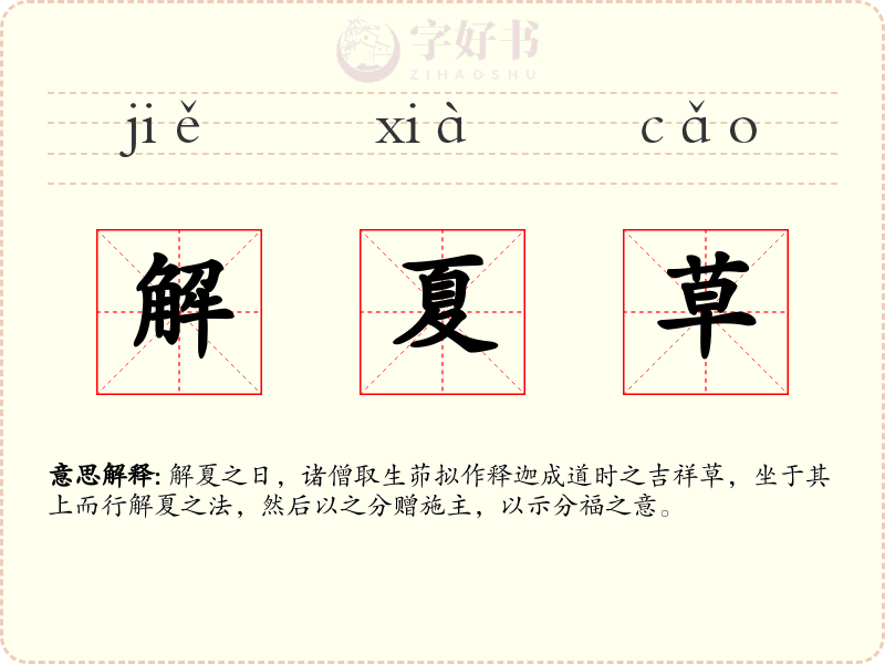 解夏草