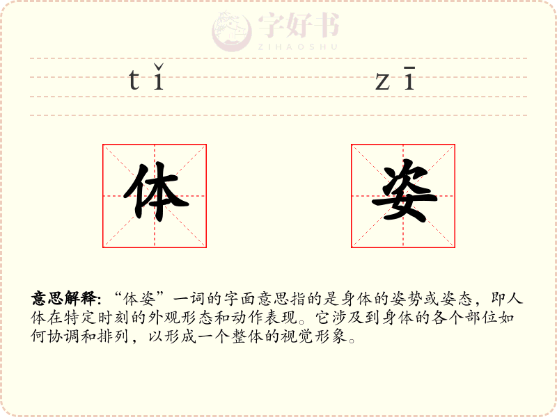 体姿