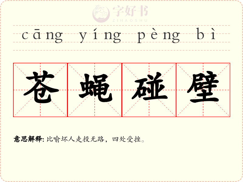 苍蝇碰壁