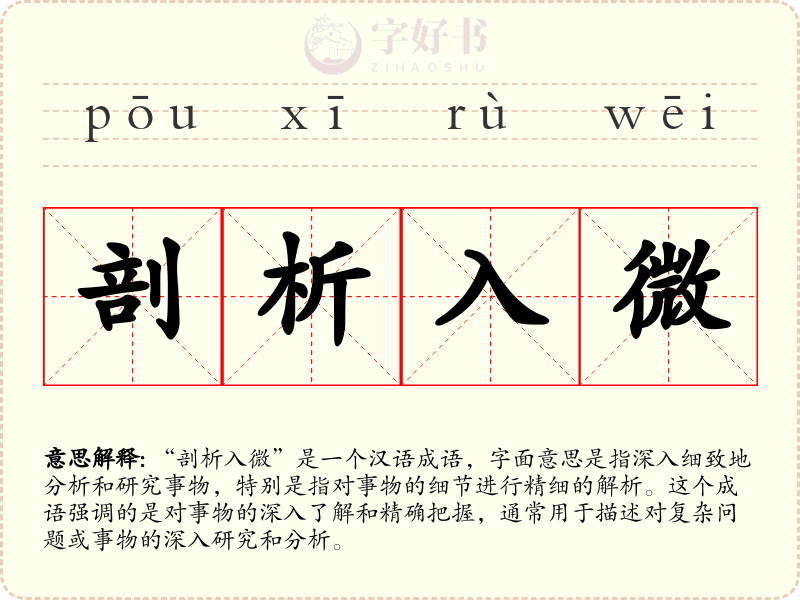 剖析入微