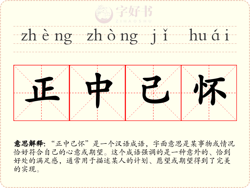 正中己怀