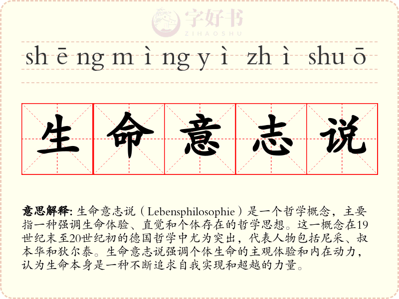 生命意志说