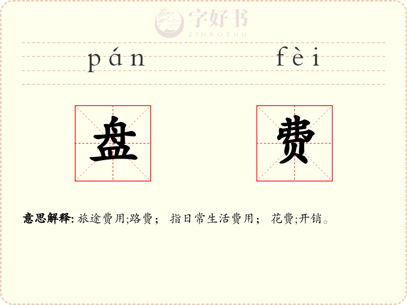 盘费
