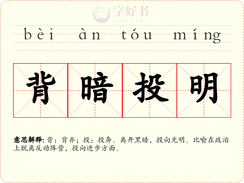 背暗投明