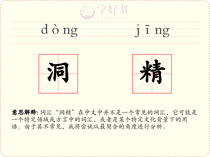 洞精