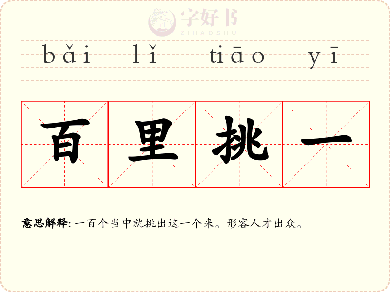 百里挑一