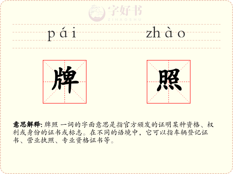 牌照