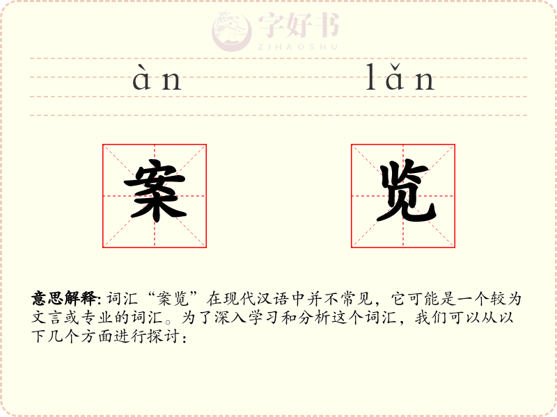 案览