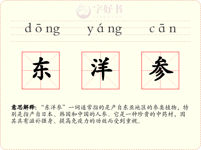 东洋参