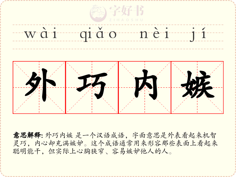 外巧内嫉