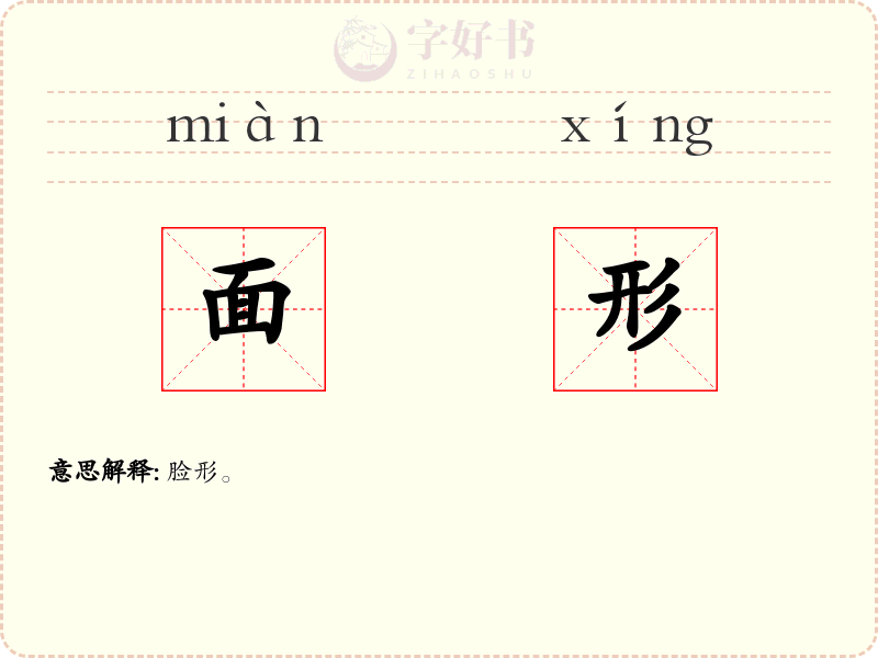 面形