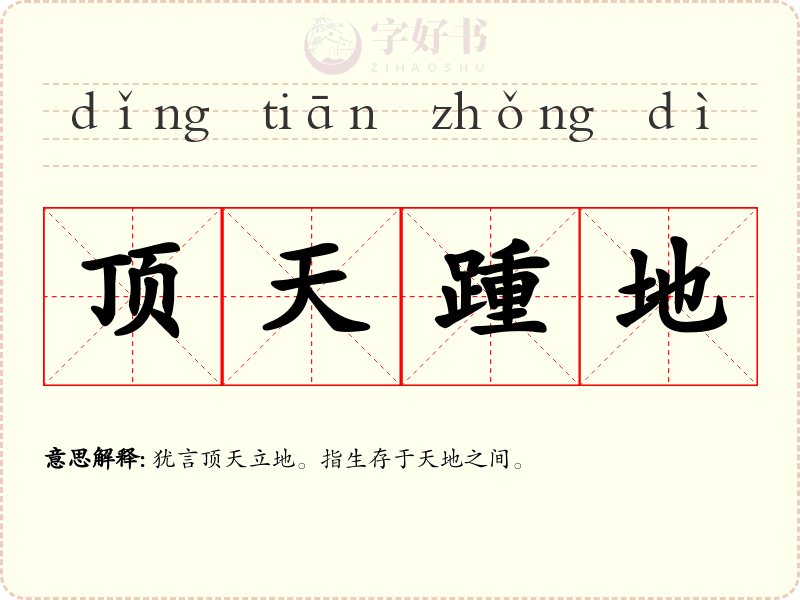顶天踵地