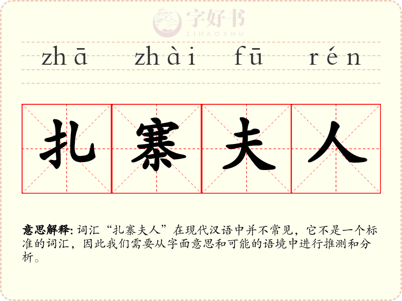 扎寨夫人