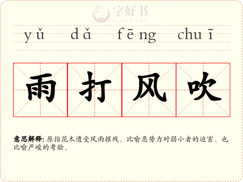 雨打风吹