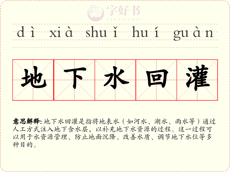 地下水回灌