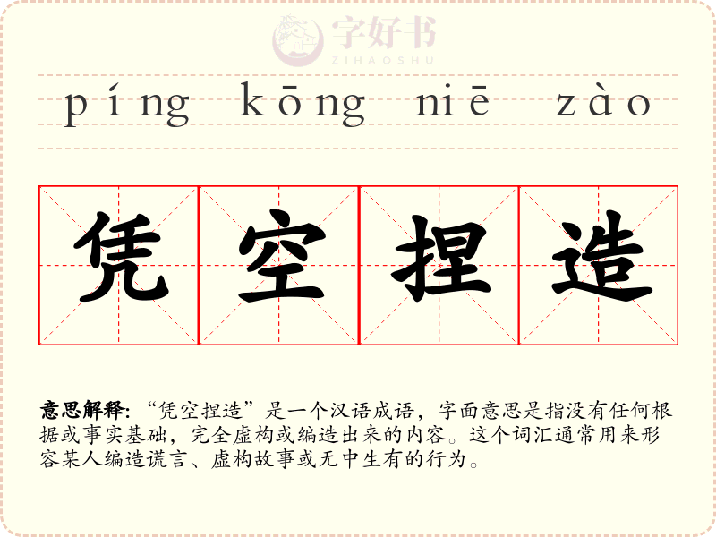 凭空捏造