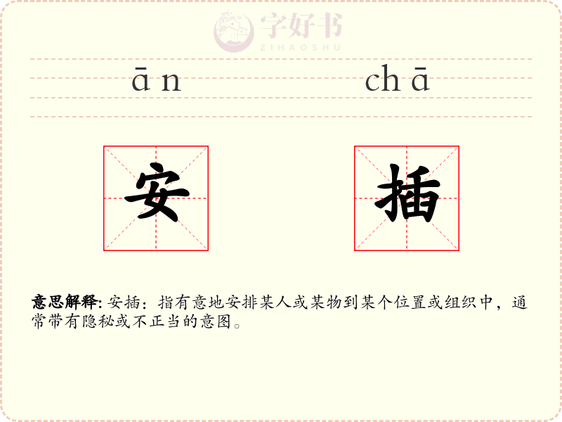 安插
