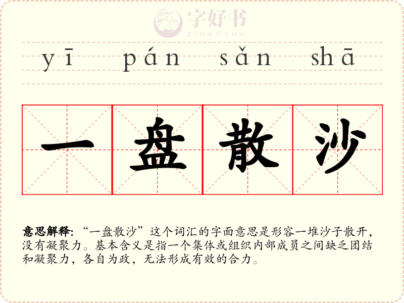 一盘散沙