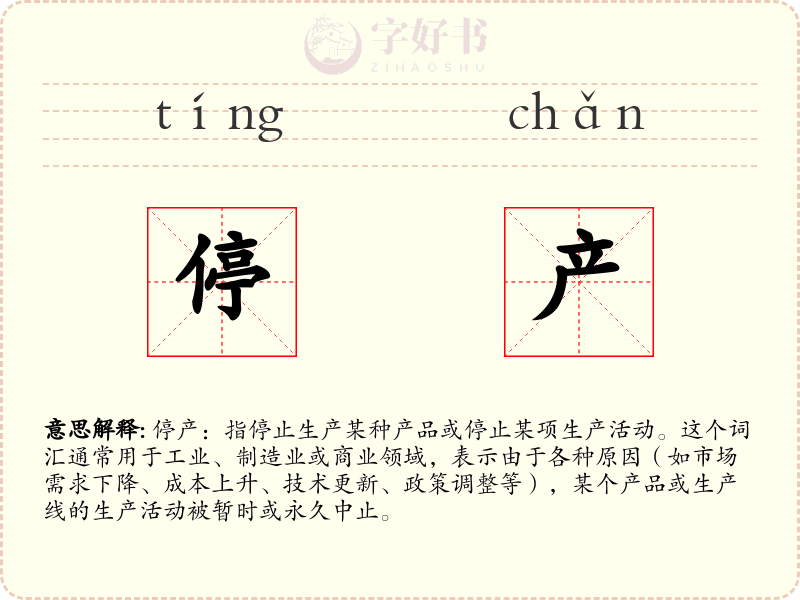 停产