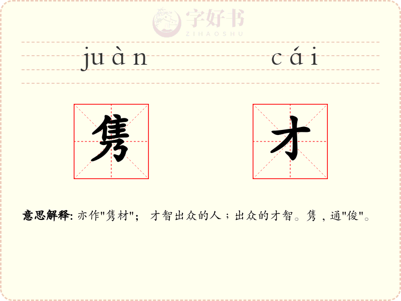 隽才