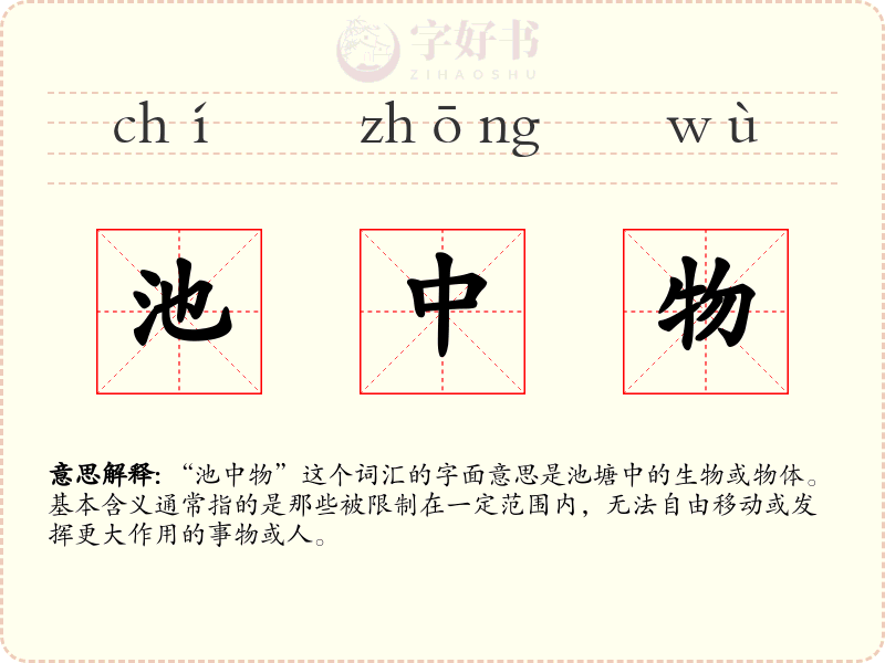 池中物