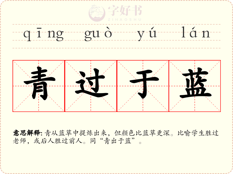 青过于蓝