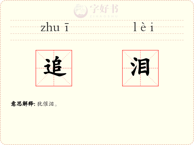 追泪