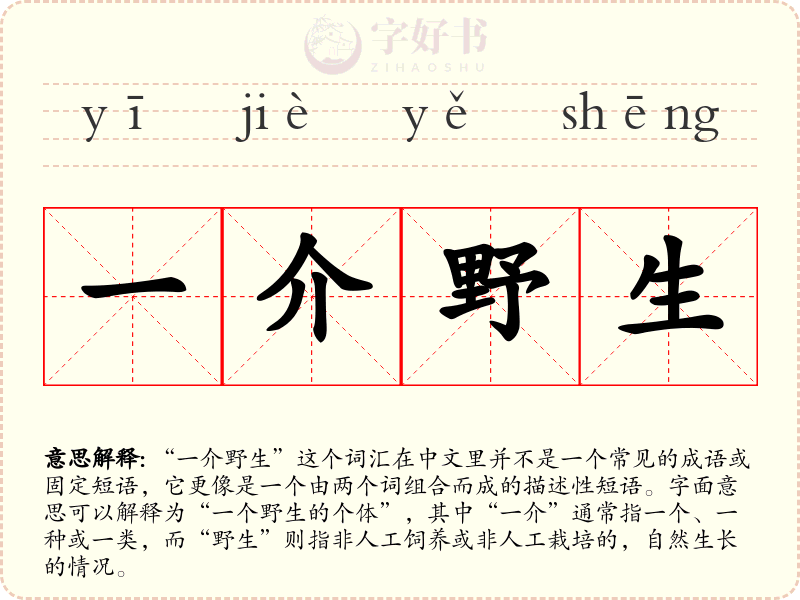 一介野生