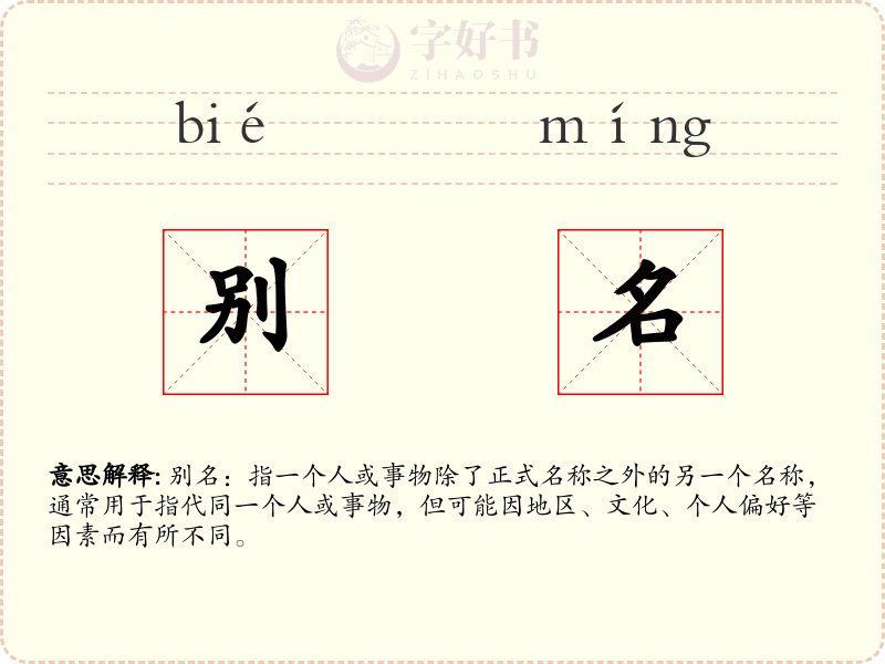 别名