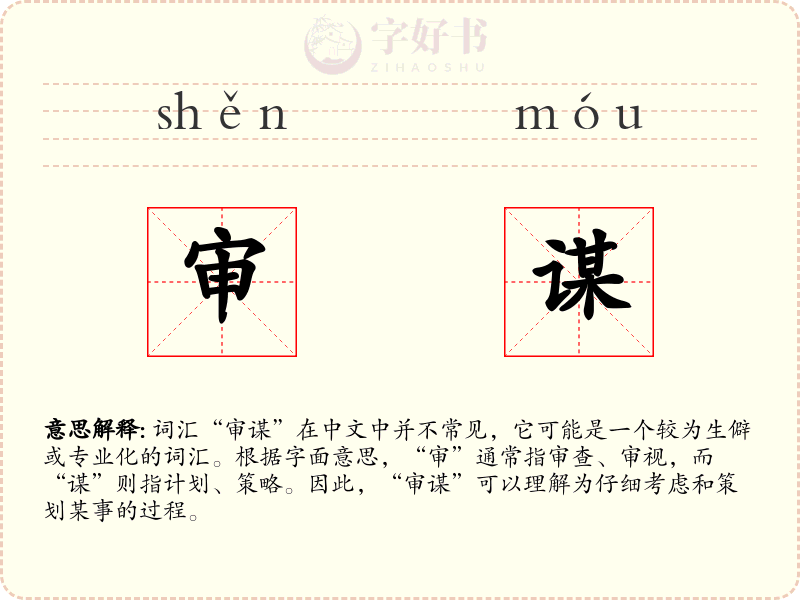 审谋
