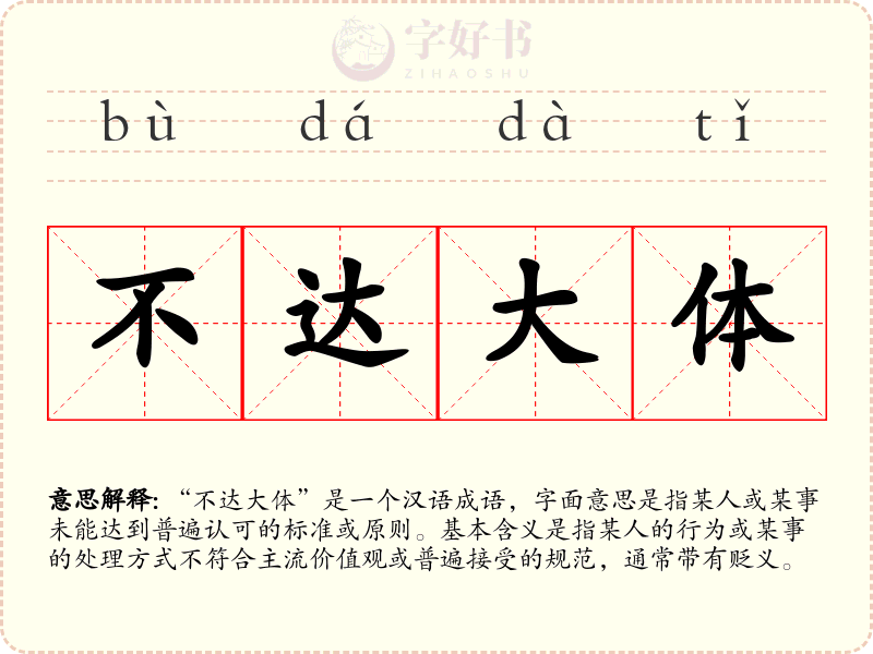 不达大体