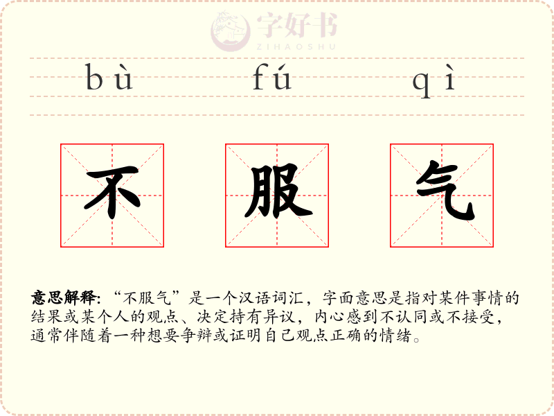 不服气
